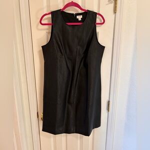 J. Crew Faux Leather Shift Dress